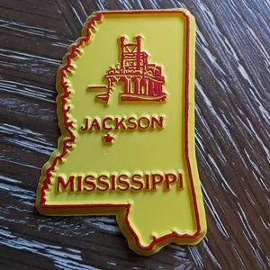 Vintage Rare Jackson Mississippi Magnet